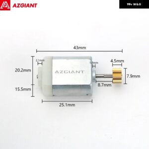 ボルボ オート セントラ ルドアロックモーター カーサイド アクチュエーター リペア マイクロカーボンブラシ エンジン 12V DC 高出力 FC280 DIY - Motor F