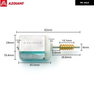 ボルボ オート セントラ ルドアロックモーター カーサイド アクチュエーター リペア マイクロカーボンブラシ エンジン 12V DC 高出力 FC280 DIY - Motor H