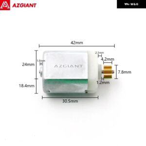 ボルボ オート セントラ ルドアロックモーター カーサイド アクチュエーター リペア マイクロカーボンブラシ エンジン 12V DC 高出力 FC280 DIY - Motor E