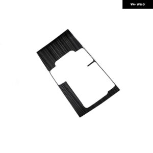 マツダ 3 BP 2019 - 24 2025 ステンレス 車用センター コンソール ギア シフト パネル ウォーターカップカバー アクセサリー - B Black