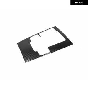 マツダ 3 BP 2019 - 24 2025 ステンレス 車用センター コンソール ギア シフト パネル ウォーターカップカバー アクセサリー - B Carbon Fiber