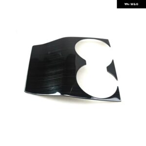 マツダ 3 BP 2019 - 24 2025 ステンレス 車用センター コンソール ギア シフト パネル ウォーターカップカバー アクセサリー - A Black