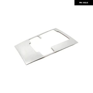 マツダ 3 BP 2019 - 24 2025 ステンレス 車用センター コンソール ギア シフト パネル ウォーターカップカバー アクセサリー - B Silver