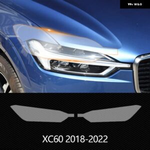 ボルボ XC60 XC90 XC40 V90 V60 S60 S90 アクセサリー TPU 特殊車 ヘッドライト ヘッドランプ フィルム ステッカー 2枚 - For xc60 18-22