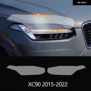 ボルボ XC60 XC90 XC40 V90 V60 S60 S90 アクセサリー TPU 特殊車 ヘッドライト ヘッドランプ フィルム ステッカー 2枚 - For XC90 15-22