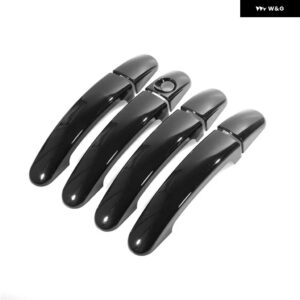 マツダ BT-50 2012 - 17 BT50 光沢ブラッククロームカー ドアハンドル カバー トリム ステッカー スタイリング アクセサリー - black