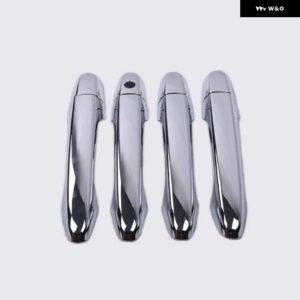 ホンダ CR-V CRV / シビック 2012 - 16 クロームカーボン ドアハンドル カバー トリム カー スタイリング アクセサリー - Silver