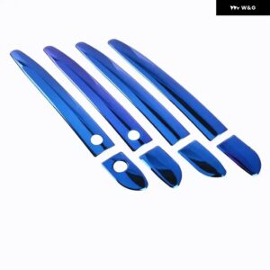 マツダ CX5 CX-5 2012-2021 マツダ CX3 CX-3 CX4 CX-4 2015-2021 車 ドアハンドル カバー トリム ステッカー カーアクセサリー スタイリング - blue 2 buttons