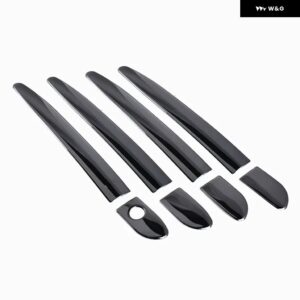 マツダ CX5 CX-5 2012-2021 マツダ CX3 CX-3 CX4 CX-4 2015-2021 車 ドアハンドル カバー トリム ステッカー カーアクセサリー スタイリング - black no button