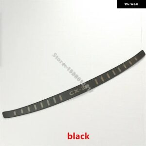 マツダ CX-30 CX30 2019~2024 ステンレス ブラック スカッフプレート /ドアシル リアドア バンパー プロテクター シル カーアクセサリー - black