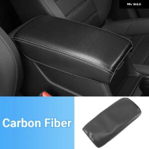 ホンダ CRV 2023 2024 2025 CR-V 第6世代 ハイブリッド PUレザー 車内 アームレスト 収納 ボックス カバー トリム カーアクセサリー - Carbon fibre