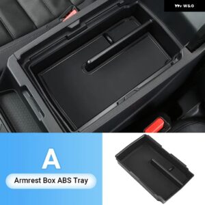 ホンダ CRV 2023 2024 2025 CR-V 第6世代 ハイブリッド車用 センター アームレスト 収納 ボックス オーガナイザー コンテナ トレイケース アクセサリー - A-style