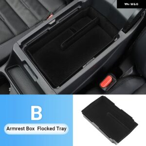 ホンダ CRV 2023 2024 2025 CR-V 第6世代 ハイブリッド車用 センター アームレスト 収納 ボックス オーガナイザー コンテナ トレイケース アクセサリー - B-style