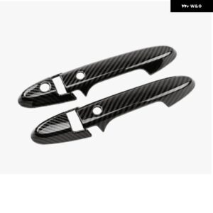 ホンダ HR-V HRV VEZEL 2014-2021 カーボンクローム車 ドアハンドル カバー トリム スタイリング 装飾 アクセサリー - handle 2 buttons