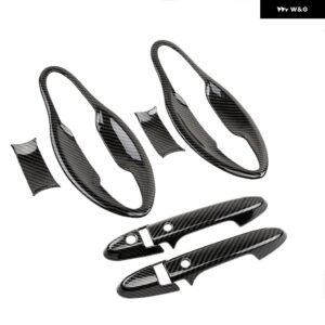 ホンダ HR-V HRV VEZEL 2014-2021 カーボンクローム車 ドアハンドル カバー トリム スタイリング 装飾 アクセサリー - handle bowl 2 button