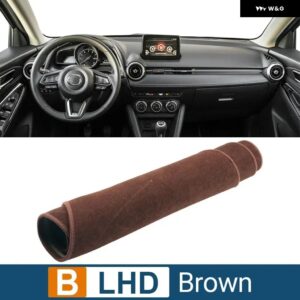 マツダ CX-3 CX3 2014 - 23 車用 ダッシュボード カバー サンシェード 滑り止めマット アクセサリー - B LHD Brown