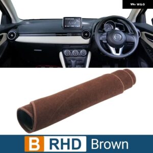 マツダ CX-3 CX3 2014 - 23 車用 ダッシュボード カバー サンシェード 滑り止めマット アクセサリー - B RHD Brown