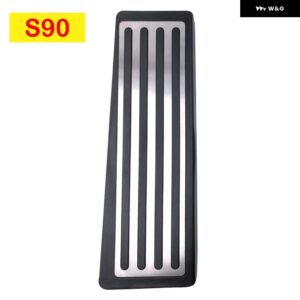 ボルボ XC60 XC90 S90 V90 2018 - 24 2025 車用アクセル ブレーキ フットレスト ペダルカバー アクセサリー - S90 2016-2025 1PCS