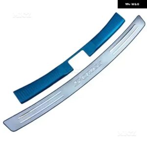 マツダ CX-5 CX5 KE 2013-2016 カー スタイリング リア アウター バンパー プロテクター トリム ドアシルスカッフカバー プレートアクセサリー - External Internal