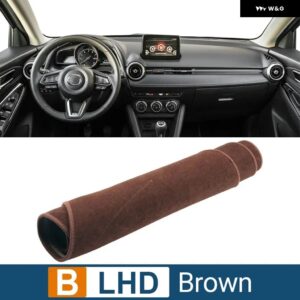 マツダ 2 DJ DL 2015 - 23 車用 ダッシュボード カバー サンシェード 滑り止めマット インテリア アクセサリー - B Brown LHD