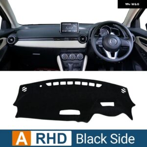 マツダ 2 DJ DL 2015 - 23 車用 ダッシュボード カバー サンシェード 滑り止めマット インテリア アクセサリー - A Black Side RHD