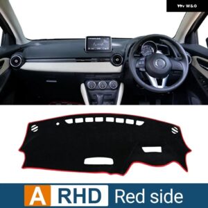 マツダ 2 DJ DL 2015 - 23 車用 ダッシュボード カバー サンシェード 滑り止めマット インテリア アクセサリー - A Red Side RHD