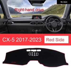 マツダ CX-5 CX5 KF 2017 - 23 車用 ダッシュボード サンシェード カバー マット計器デスク パッド アクセサリー - RHD Without Red