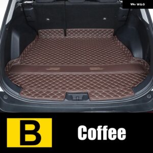 トヨタ RAV4 2019 - 24 XA50 ハイブリッド カー トランク マット カーペット カーゴトレイカバー アクセサリー - Coffee 1pcs