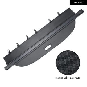 プジョー 5008 車用 リア トランク プライバシーカーテン セキュリティシールド カーゴカバー 格納式 防水 インテリア アクセサリー - canvas