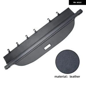 プジョー 5008 車用 リア トランク プライバシーカーテン セキュリティシールド カーゴカバー 格納式 防水 インテリア アクセサリー - Leather