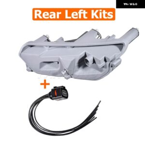 テールライト バルブ ホルダー 配線済みプラグ ハーネス リア左 右側 アウディ TT 8J MK2 2006-2014 8J0945257A 8J0945258A - Rear Left Kits