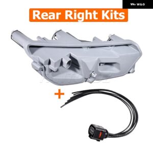 テールライト バルブ ホルダー 配線済みプラグ ハーネス リア左 右側 アウディ TT 8J MK2 2006-2014 8J0945257A 8J0945258A - Rear Right Kits