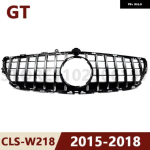 2015-2018 W218 CLS クラス メルセデス ベンツ CLS260 CLS300 CLS320 CLS350 CLS400 GT フロント グリル グリル フレーム アッパー バンパー フードメッシュ - W218 15-18 GT Silver