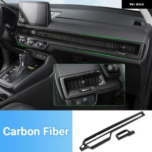 ホンダ CRV 2023 2024 2025 CR-V 6代目ハイブリッド車 センター コンソール ダッシュボード エアコン 吹き出し口 吹き出し口 ストリップ カバー - Carbon fibre