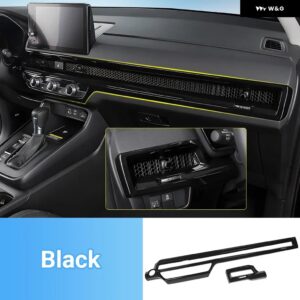 ホンダ CRV 2023 2024 2025 CR-V 6代目ハイブリッド車 センター コンソール ダッシュボード エアコン 吹き出し口 吹き出し口 ストリップ カバー - black