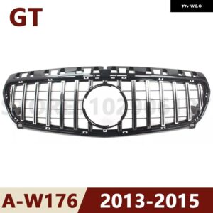 2013-2018 W176 A クラス メルセデス ベンツ A180 A200 A250 A45 AMG フロント バンパー メッシュ グリル GTR スタイル 2013 - 18 - 2013-2015 Silver