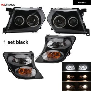 ヘッドライト コーナーライト アセンブリ 日産 パトロールY61 2001 2002-2004 ヘッドランプ ウィンカーフロント バンパー ランプカーアクセサリー - 1 Set