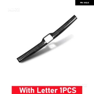 カーアクセサリー メルセデス ベンツ GLC300L/260L 2016-2022 リア バンパー プロテクター シル トランク トレッドプレート トリム バンパー - Black brushed C