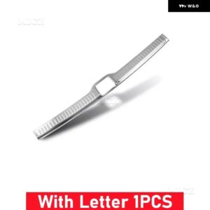 カーアクセサリー メルセデス ベンツ GLC300L/260L 2016-2022 リア バンパー プロテクター シル トランク トレッドプレート トリム バンパー - Silver Brushed C