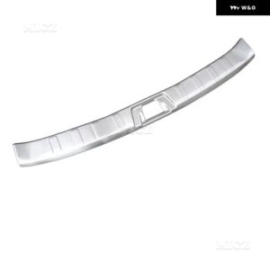 カーアクセサリー スタイリング 日産 キャシュカイ J12 2019 2020-2023 リア トランク バンパー プロテクター リア スカッフプレート リアドアシル - Silver Brushed A