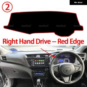 PERODUA MYVI M800 2018 - 22 アクセサリー ダッシュボード サンシェード カーペット ダッシュボード カバー パッド - Right Hand Red Edge