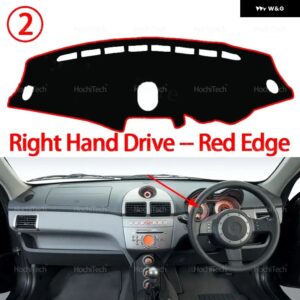 ダッシュボード カバー マットカーペットプロトンGEN 2 2004-2012アクセサリー ダッシュボード サンシェード カーペット ダッシュボード カバー パッド - Right Hand Red Edge