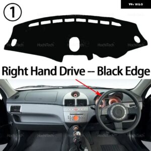 ダッシュボード カバー マットカーペットプロトンGEN 2 2004-2012アクセサリー ダッシュボード サンシェード カーペット ダッシュボード カバー パッド - Right Hand Black