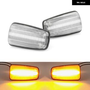 プジョー 106 306 406 806 エキスパート シトロエン ベルリンゴ ジャンピー サクソ XM ZX フィアット スクード ユリス LED サイドマーカーランプ フェンダー - Clear Normal Amber