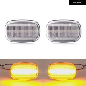 トヨタ ハイラックス カリーナ セリカ カローラ MR2 RAV4 プリウス ピクニック ヤリス レクサス GS300 RX LED サイドマーカーランプ フェンダー - Clear Normal Amber