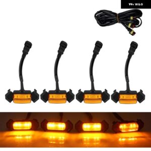 フロント グリル LEDライト ワイヤー ハーネス 付き トヨタ タコマ 2016-2021 TRD PRO PT228-35170 ラジエーター グリル 装飾 DRLライト - Amber Light