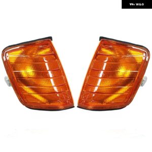 車用 コーナーライト フロントウィンカー インジケーター ランプ メルセデス ベンツ E クラス W124 1985-1994 1995 1996 1248261243 1248261143 - Yellow-1Pair