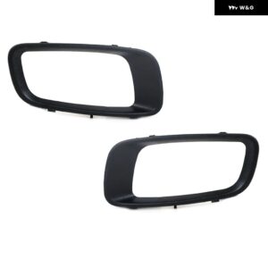 三菱 パジェロ V73 V75 V76 V77 V78 2000-2003 フロント バンパー フォグランプ ブラック ヘッドライト DRL ドライビングライト ケーブル スイッチ付き - Cover R L