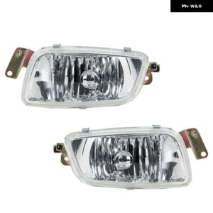 三菱 パジェロ V73 V75 V76 V77 V78 2000-2003 フロント バンパー フォグランプ ブラック ヘッドライト DRL ドライビングライト ケーブル スイッチ付き - Foglight R L