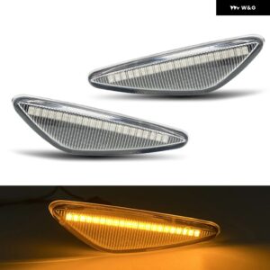 マツダ 6 アテンザ マツダ 5 プレマシー MX-5 RX-8 日産 ラフェスタ フィアット 124 スパイダー LED サイドマーカーランプ アンバー サイドフェンダー - Clear Normal Amber